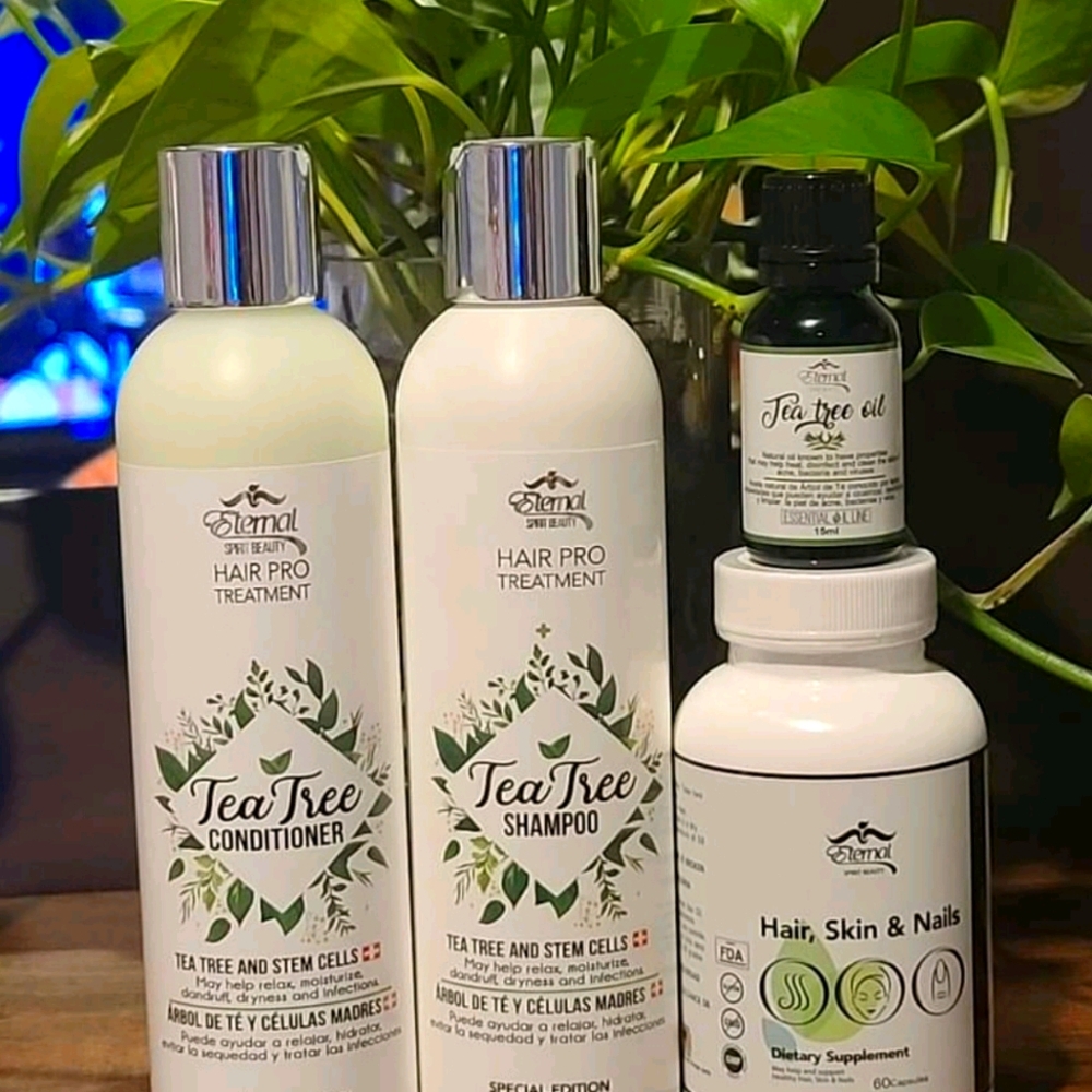 Shampoo, Conditioner, Tea Tree Oil and vitamins